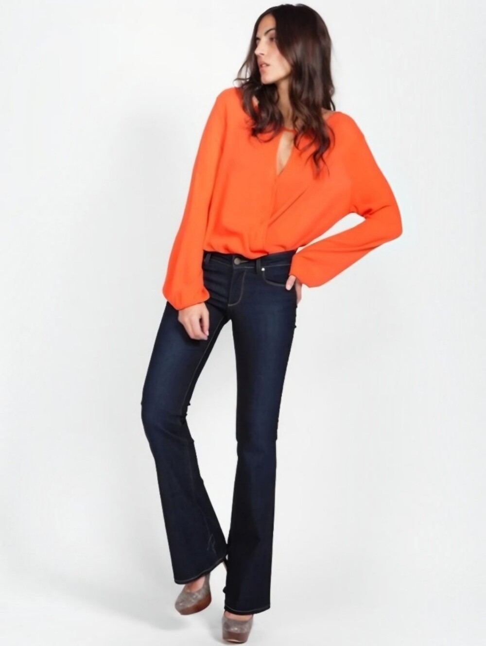 PAIGE Skyline Boot Jeans Michelle Wash 32 Premium Denim Classic